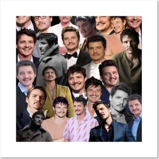 pedro pascal photo collage Posters and Art